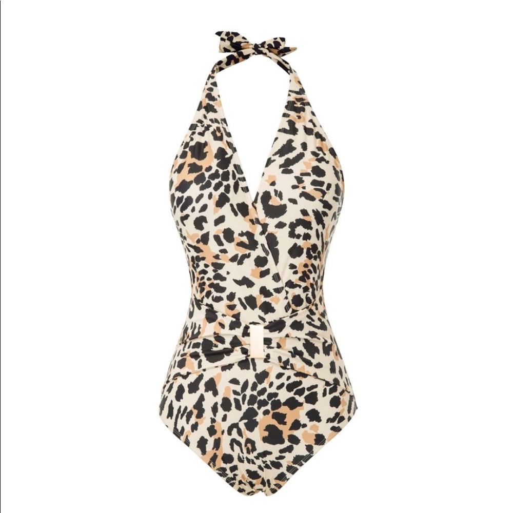 Plus Size Animal Leopard Print One Piece Swimsuit